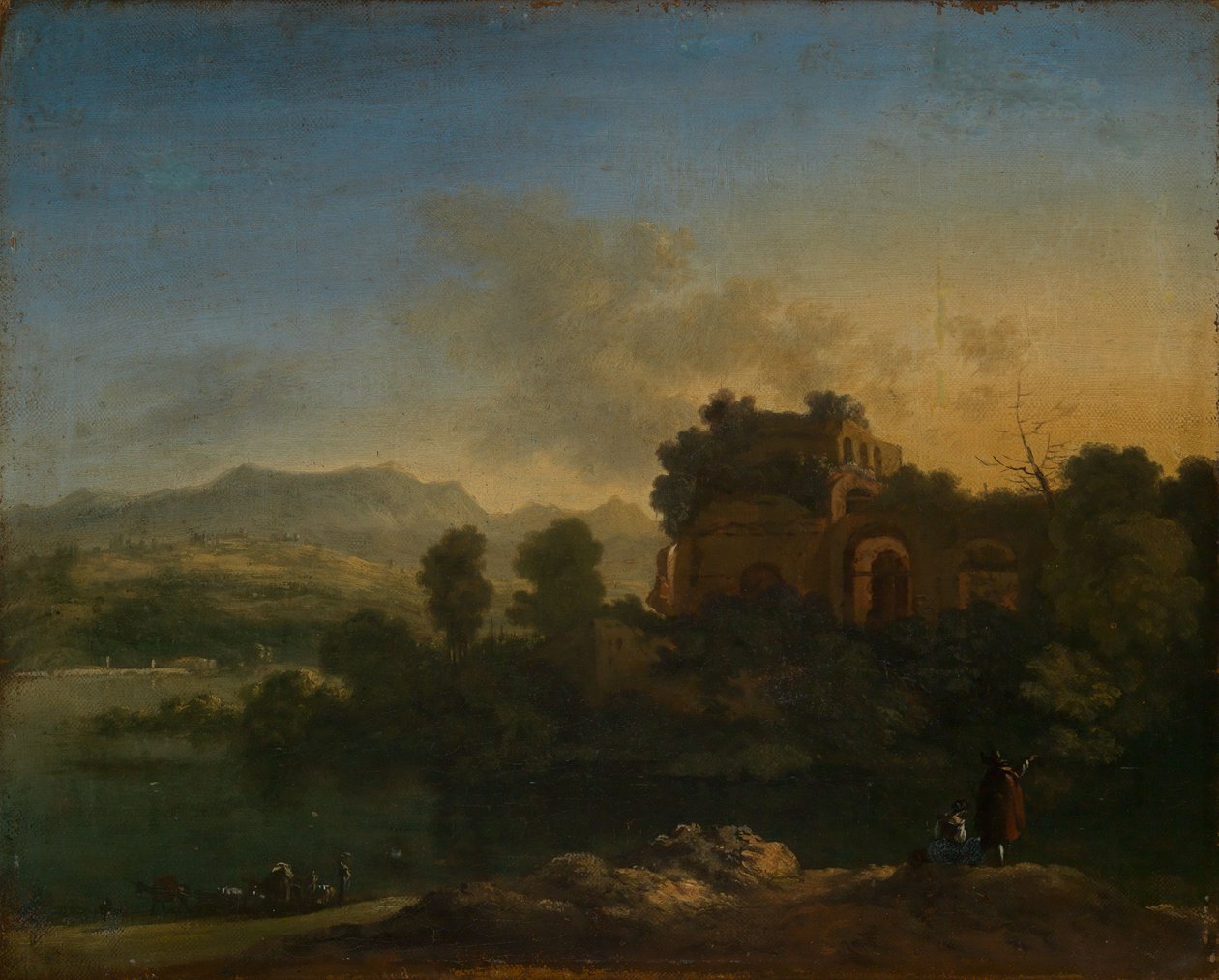 Paesaggio meridionale con rovine da Karel Dujardin