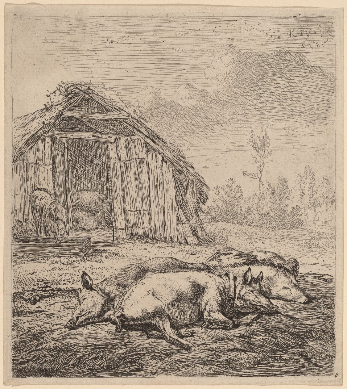 Tre Maiali da Karel Dujardin