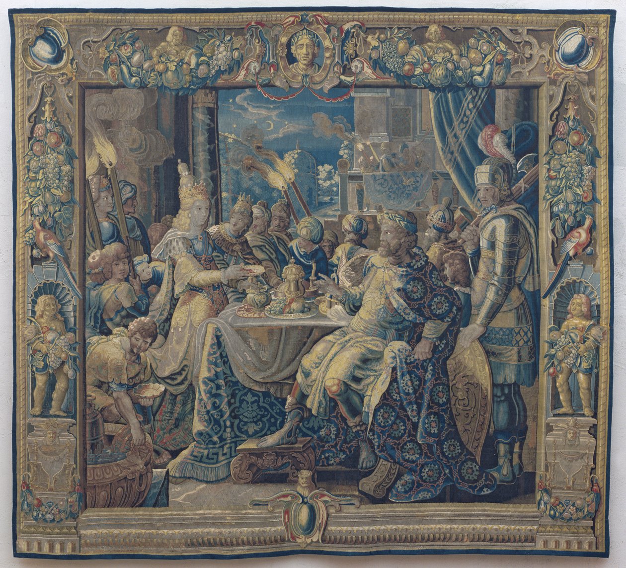 Cleopatra intrattiene Antonio da Karel van II (workshop of) Mander