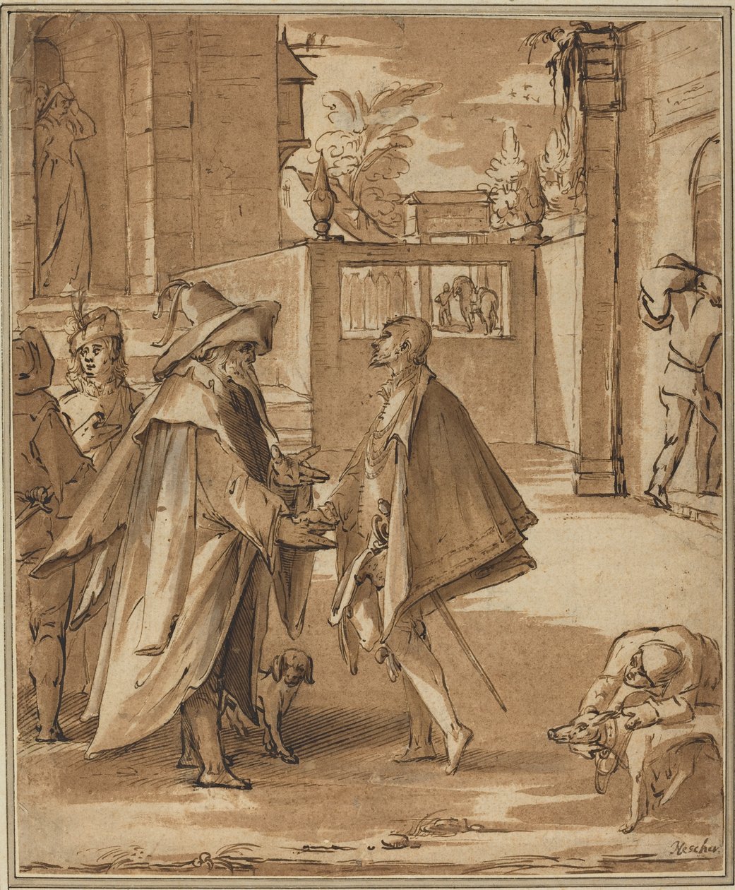 La partenza del figliol prodigo da Karel van Mander I
