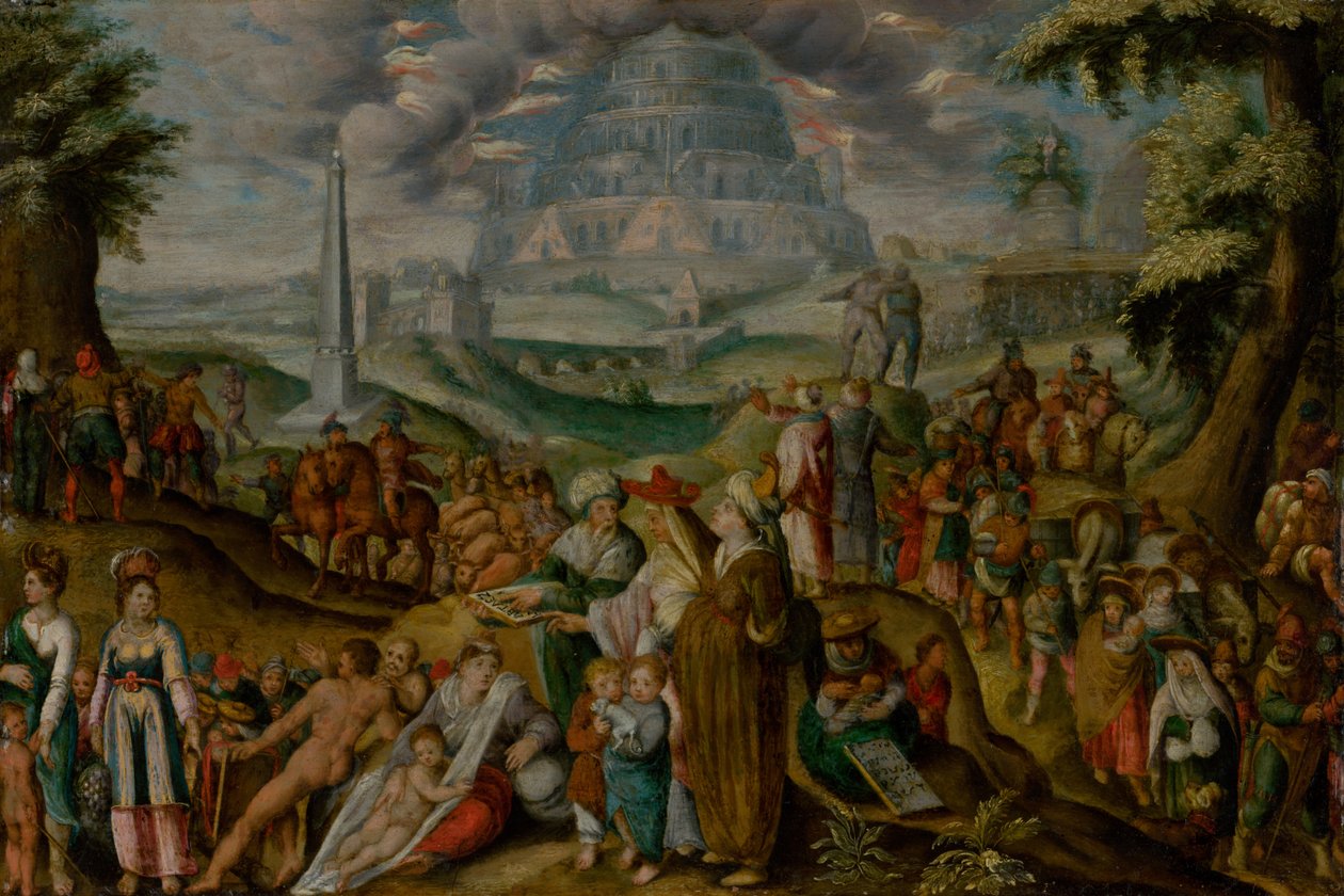 La confusione delle lingue da Karel van Mander the Elder