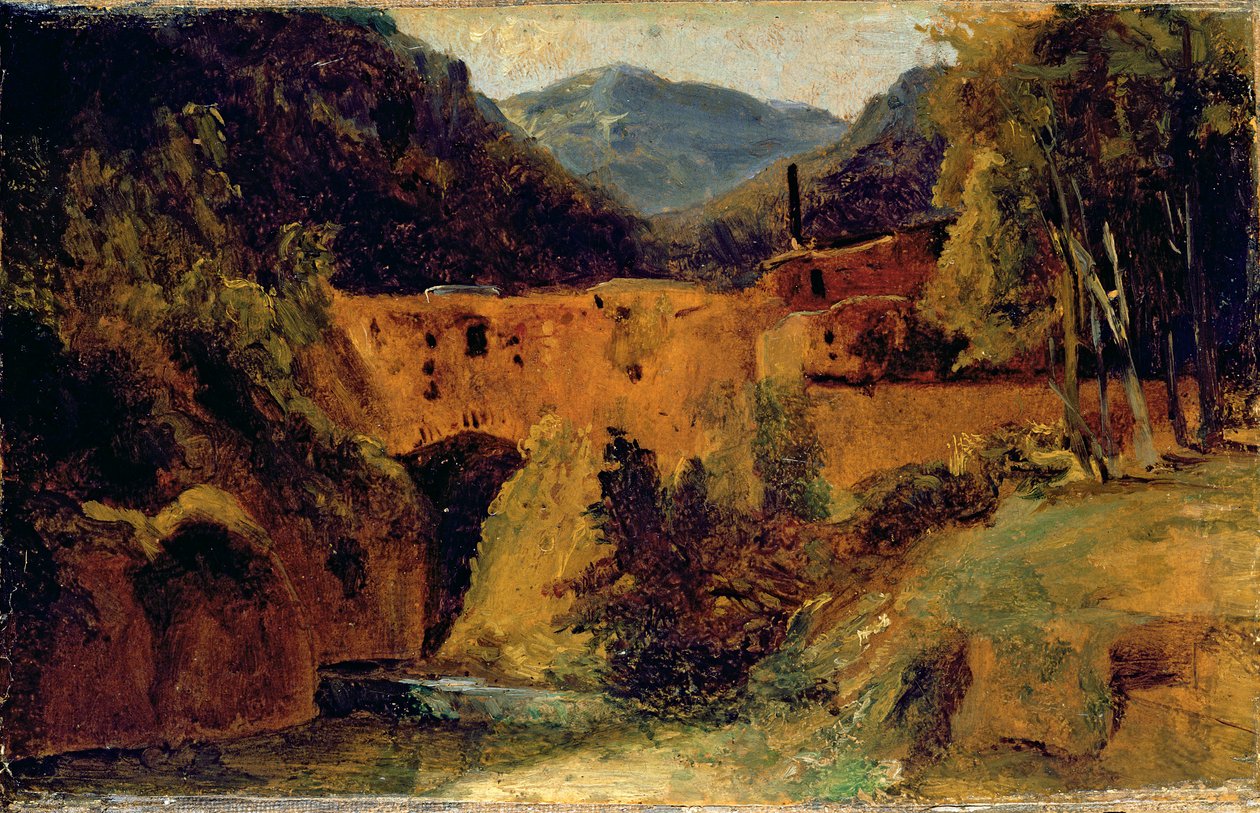 Mulino nella valle vicino ad Amalfi, 1829 da Carl Blechen