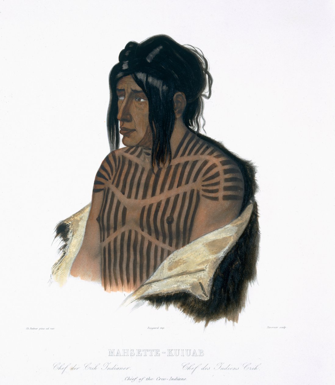 Mahsette-Kuiuab, Capo degli Indiani Cree, tavola 22 dal volume 1 di 