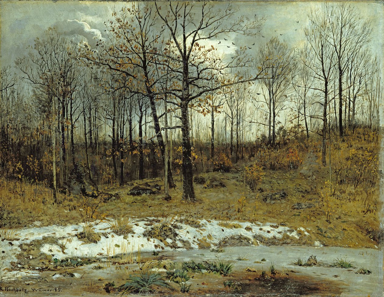 Ultima neve a Weimar, 1889 da Karl Buchholz