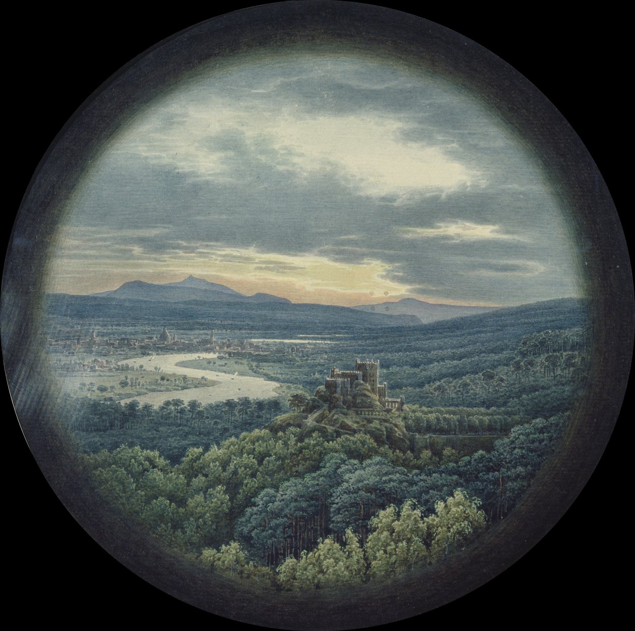 Veduta di Dresda da Karl Friedrich Schinkel