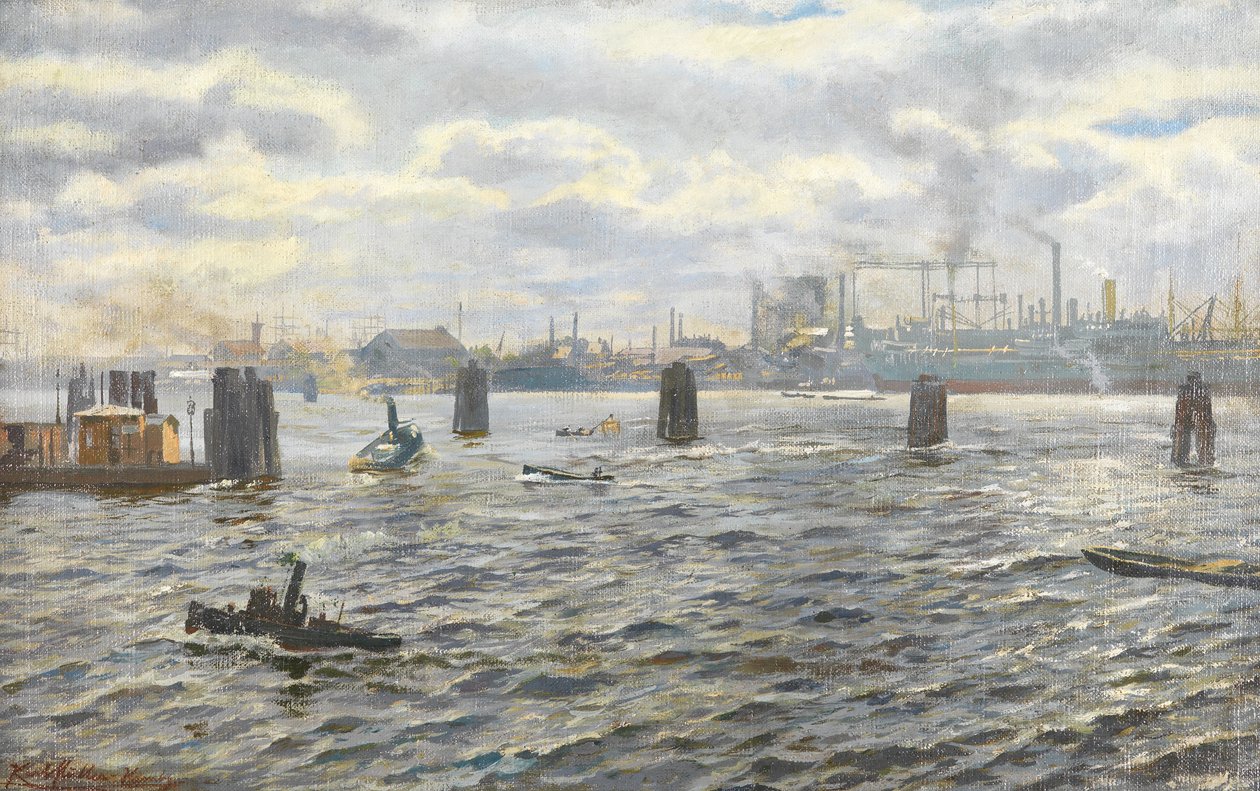 Porto di Amburgo da Karl Josef Müller