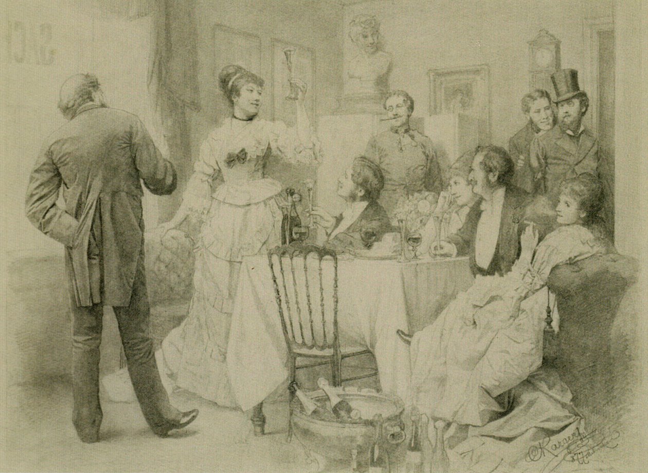 Champagnisieren beim Sacher da Karl Karger