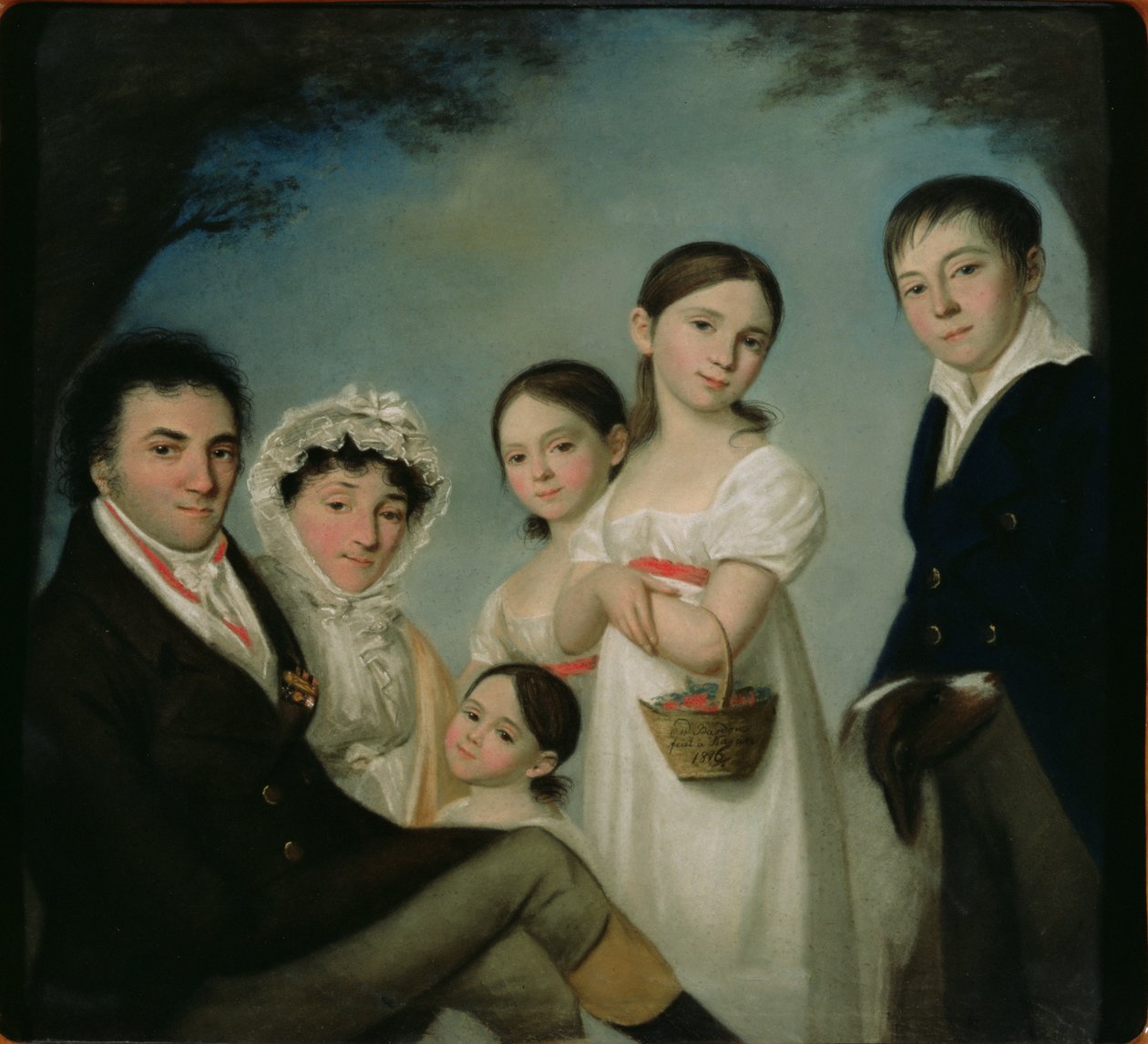 La famiglia Boratynsky, 1816 da Karl Wilhelm Bardou