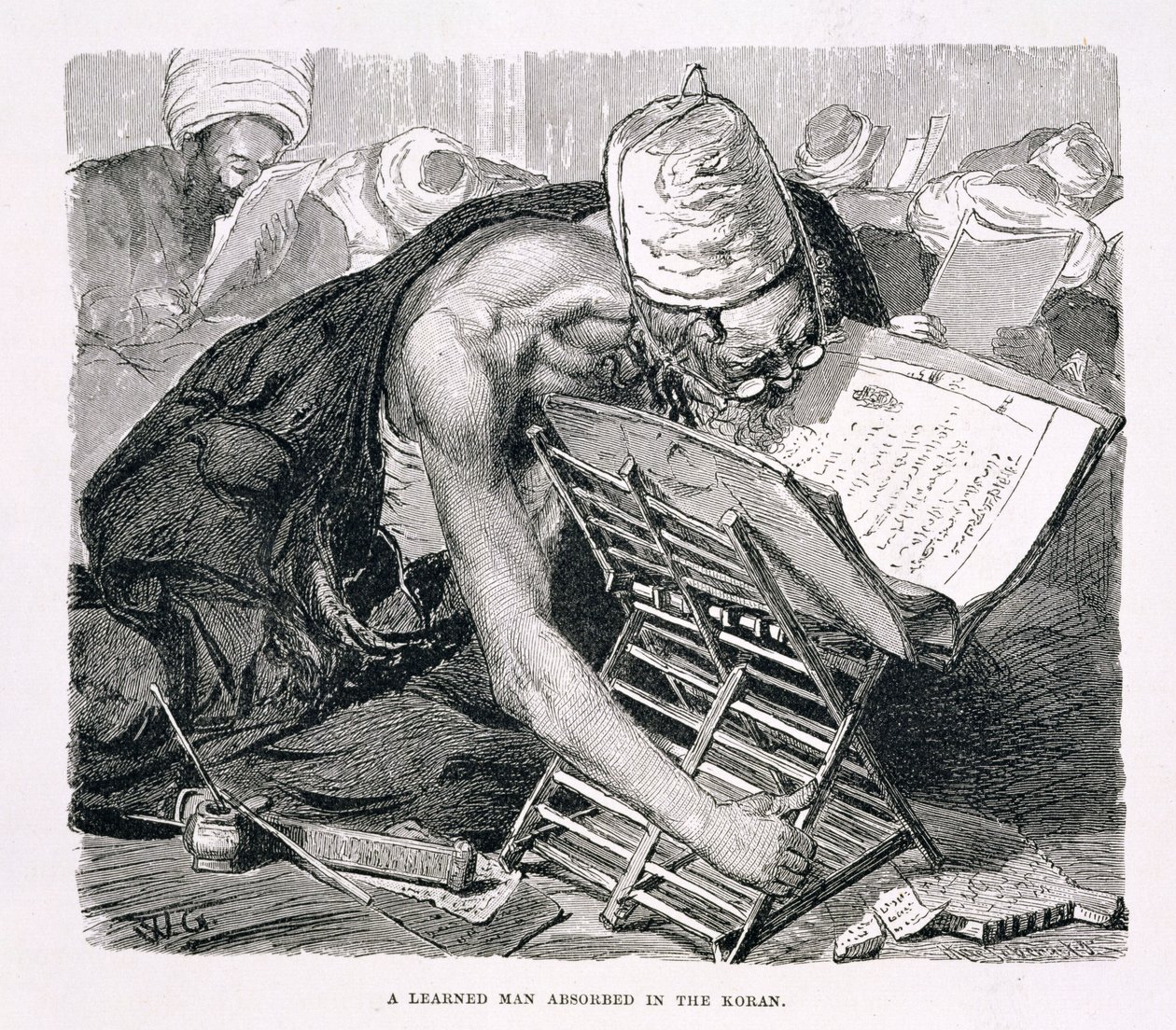 Un uomo erudito assorbito nel Corano, XIX secolo da Karl Wilhelm Gentz