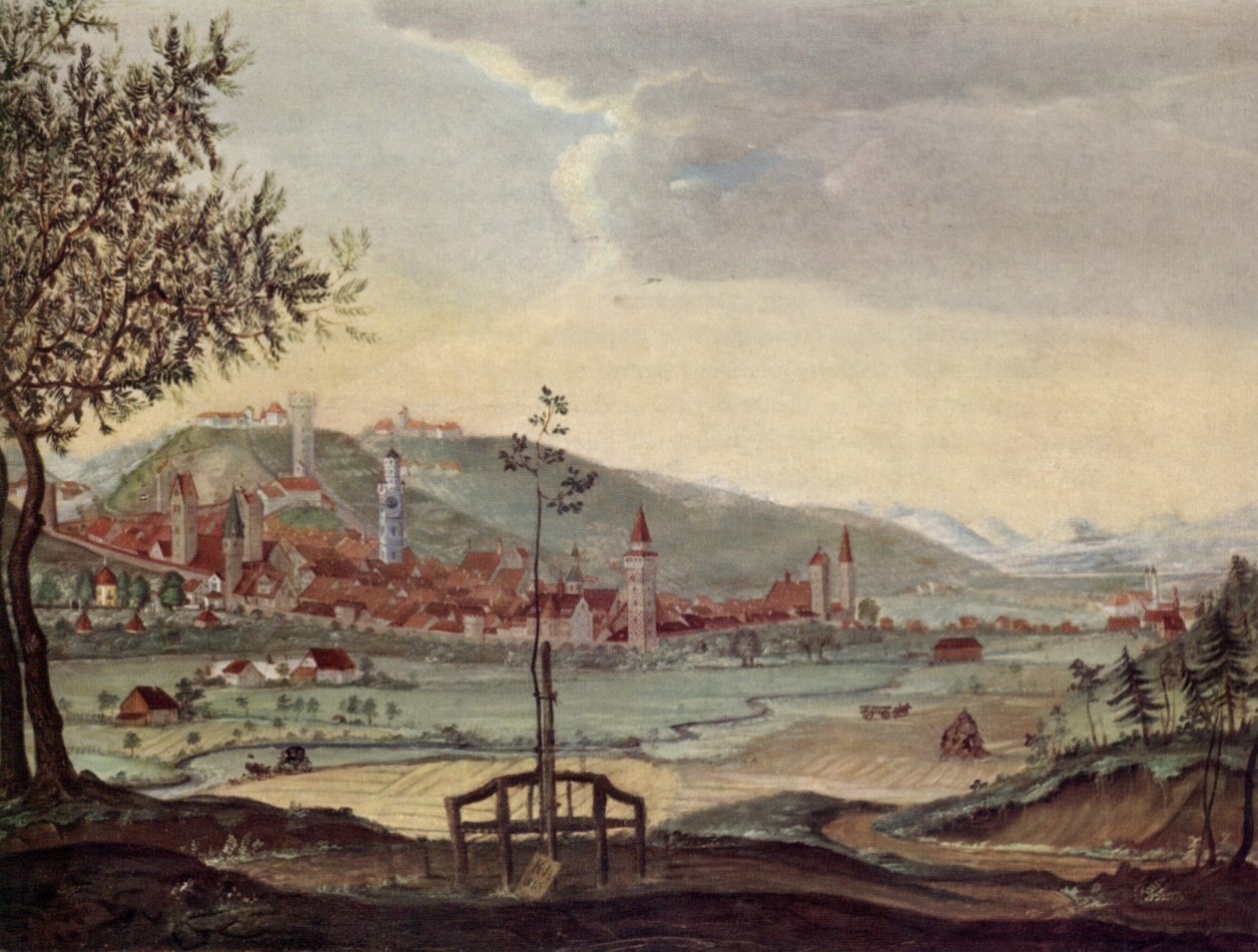 Ravensburg da nord-ovest da Karl von Herrich