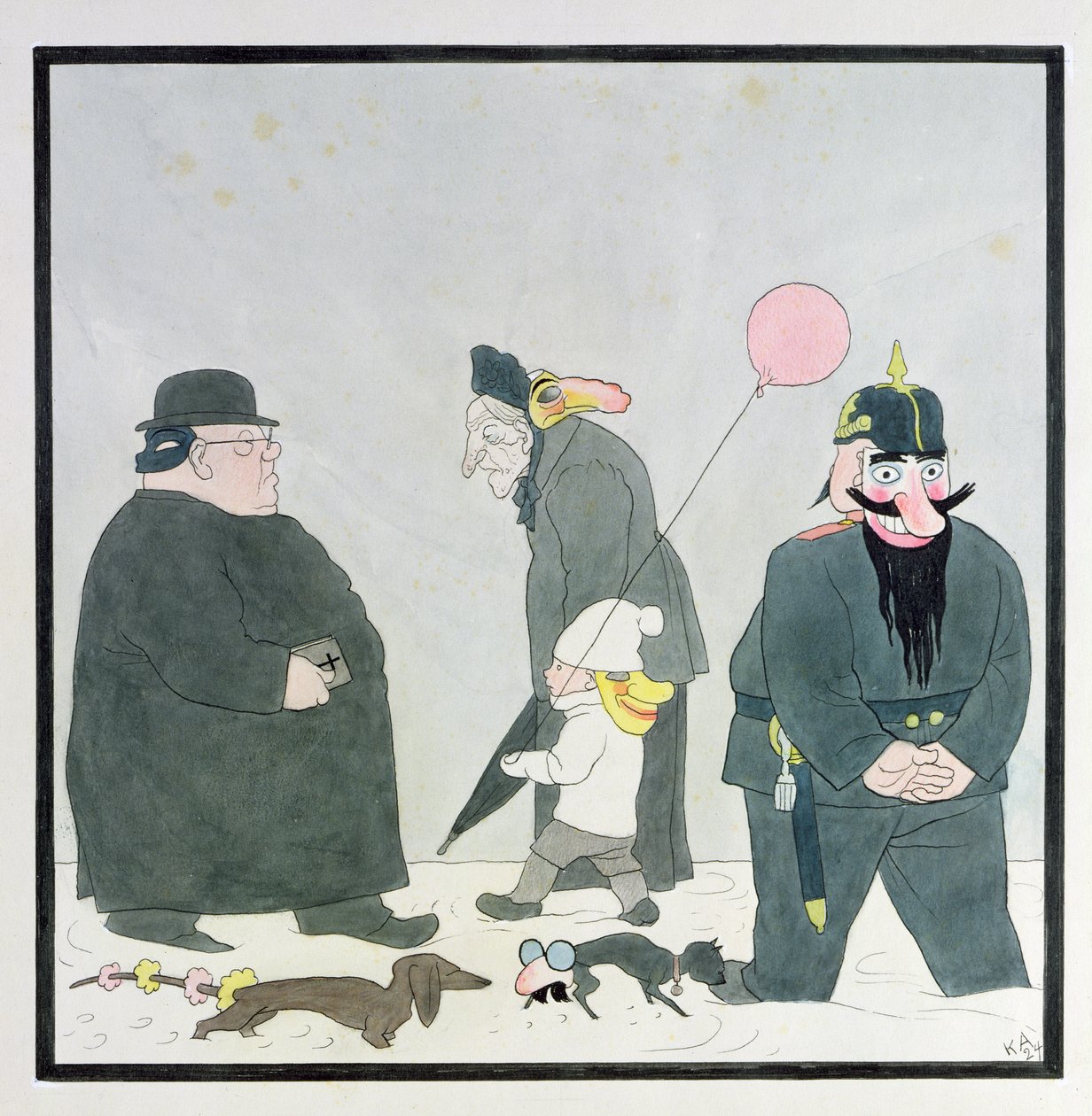 Carnevale bavarese da Karl Arnold