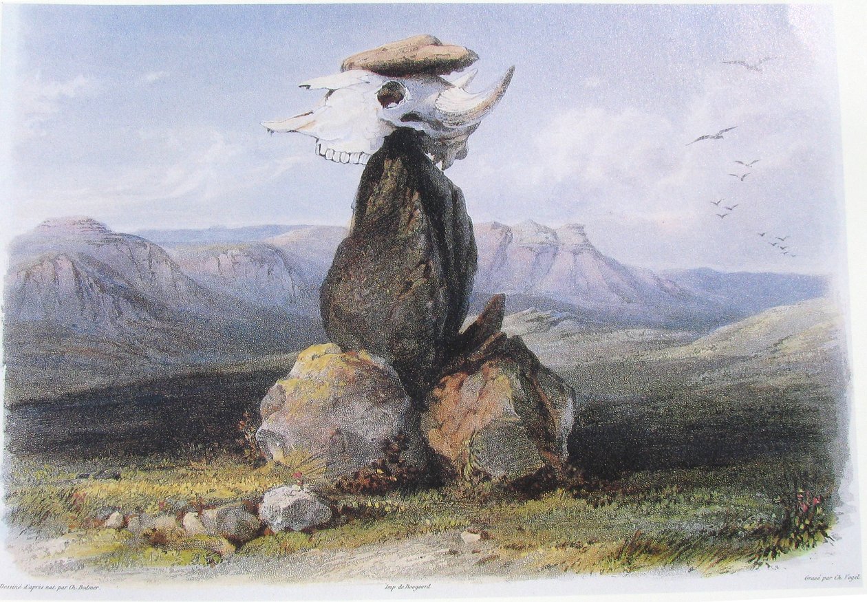 Karl Bodmer Pila magica degli indiani Assinboin da Karl Bodmer