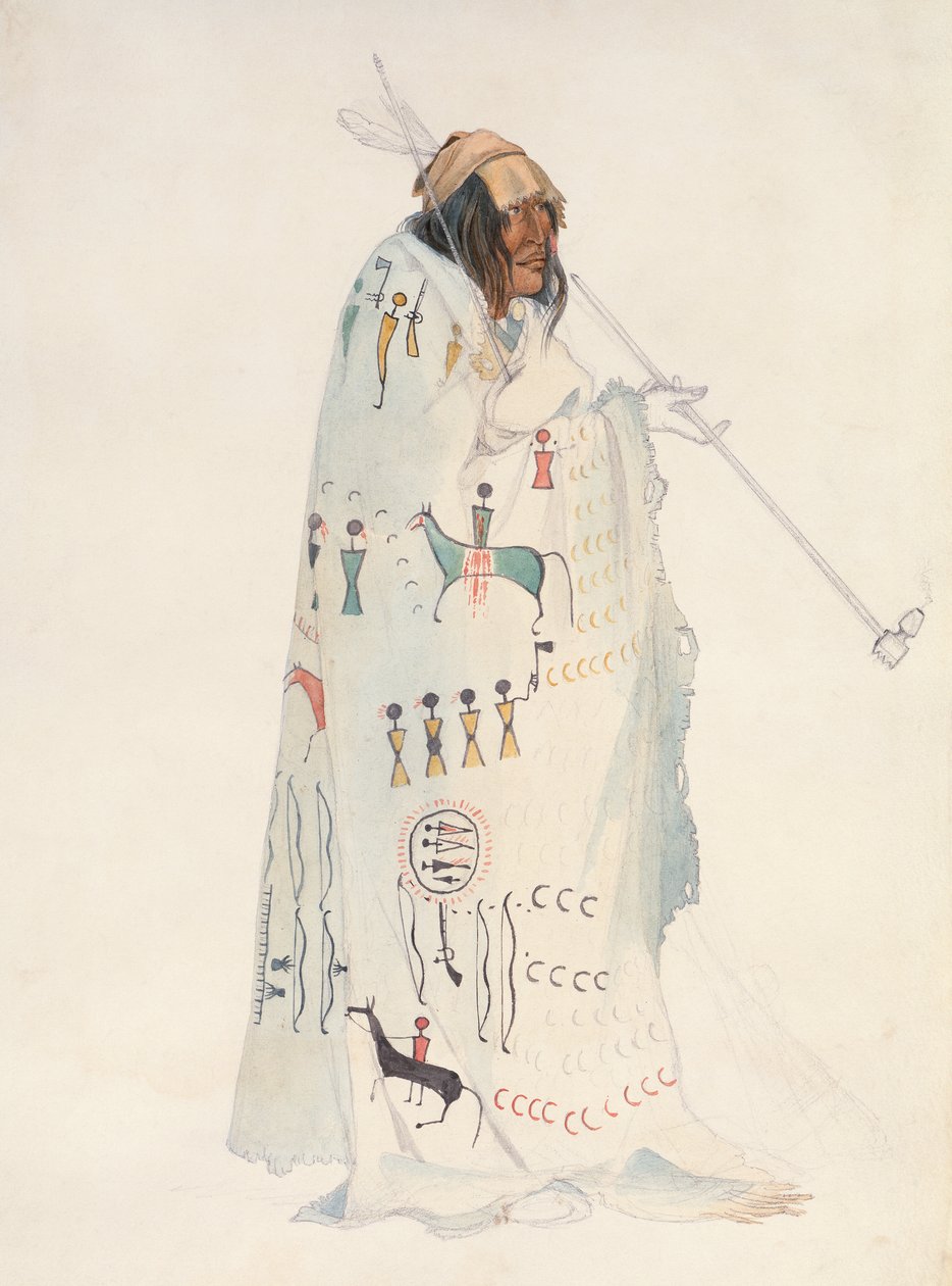 Uomo dei Piegan Blackfeet da Karl Bodmer