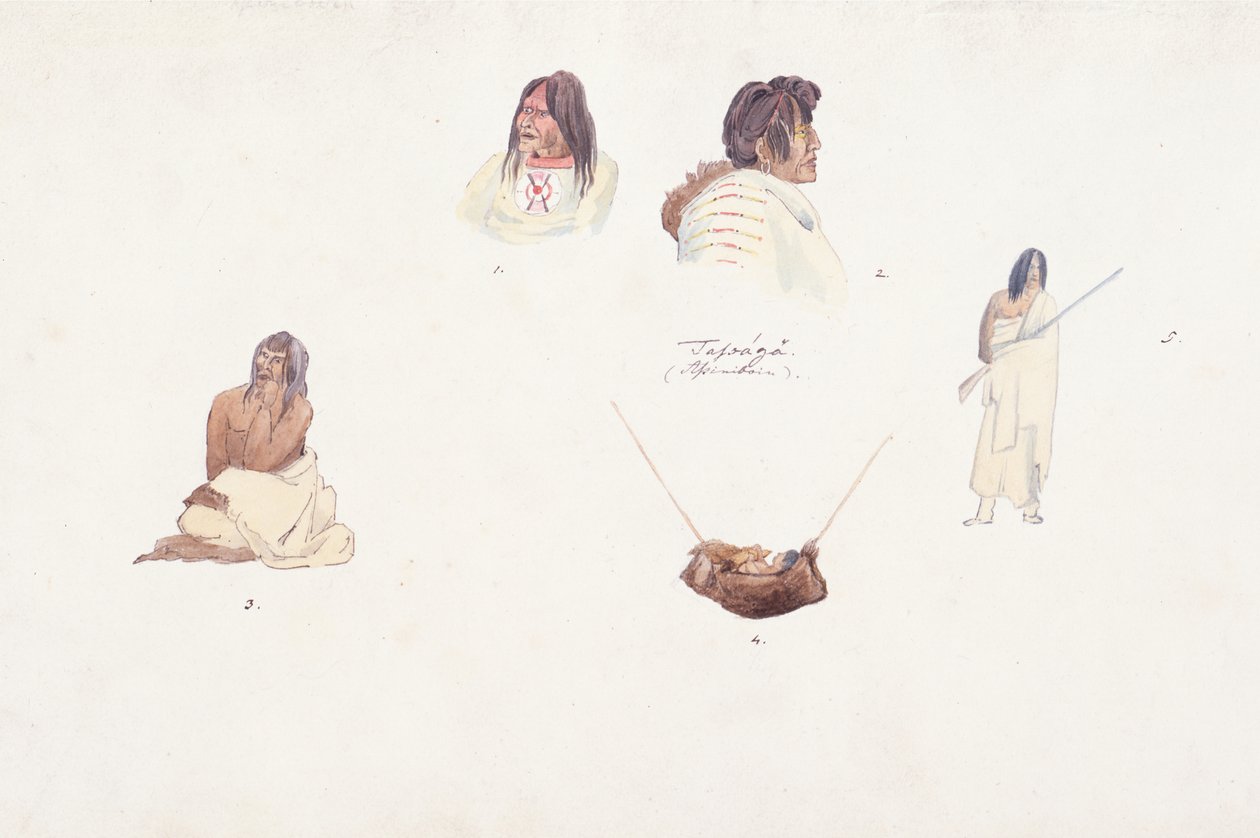 Figure non identificate da Karl Bodmer