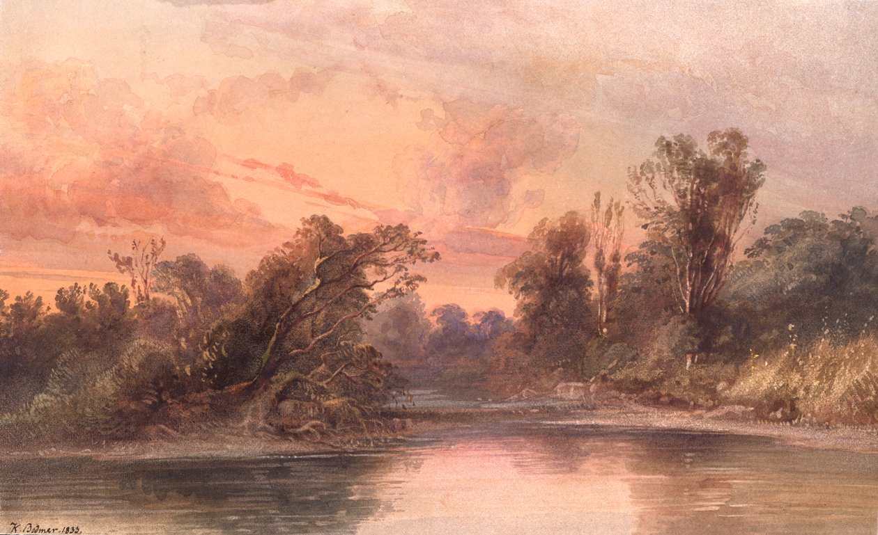 Vista sul Missouri da Karl Bodmer