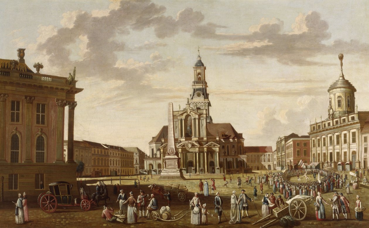 Vecchio mercato di Potsdam e chiesa di San Nicola| da Karl Christian Wilhelm Baron