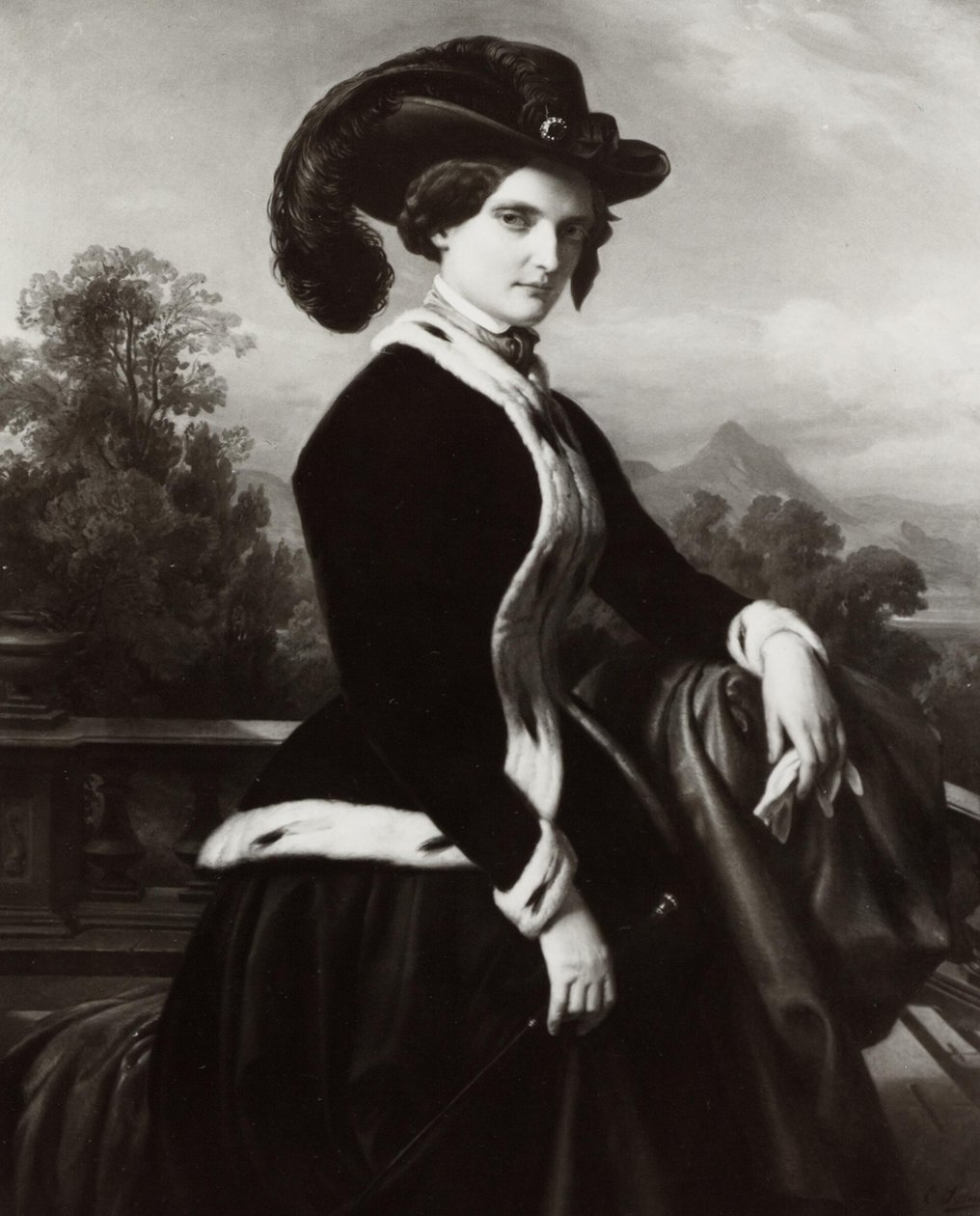 Ritratto di Amalie Cockerill da Karl Ferdinand Sohn