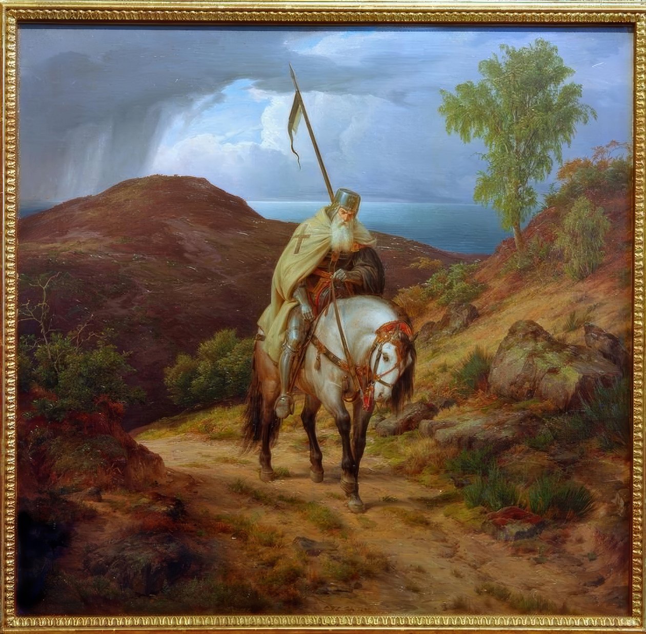 Cavaliere crociato di ritorno da Carl Friedrich Lessing