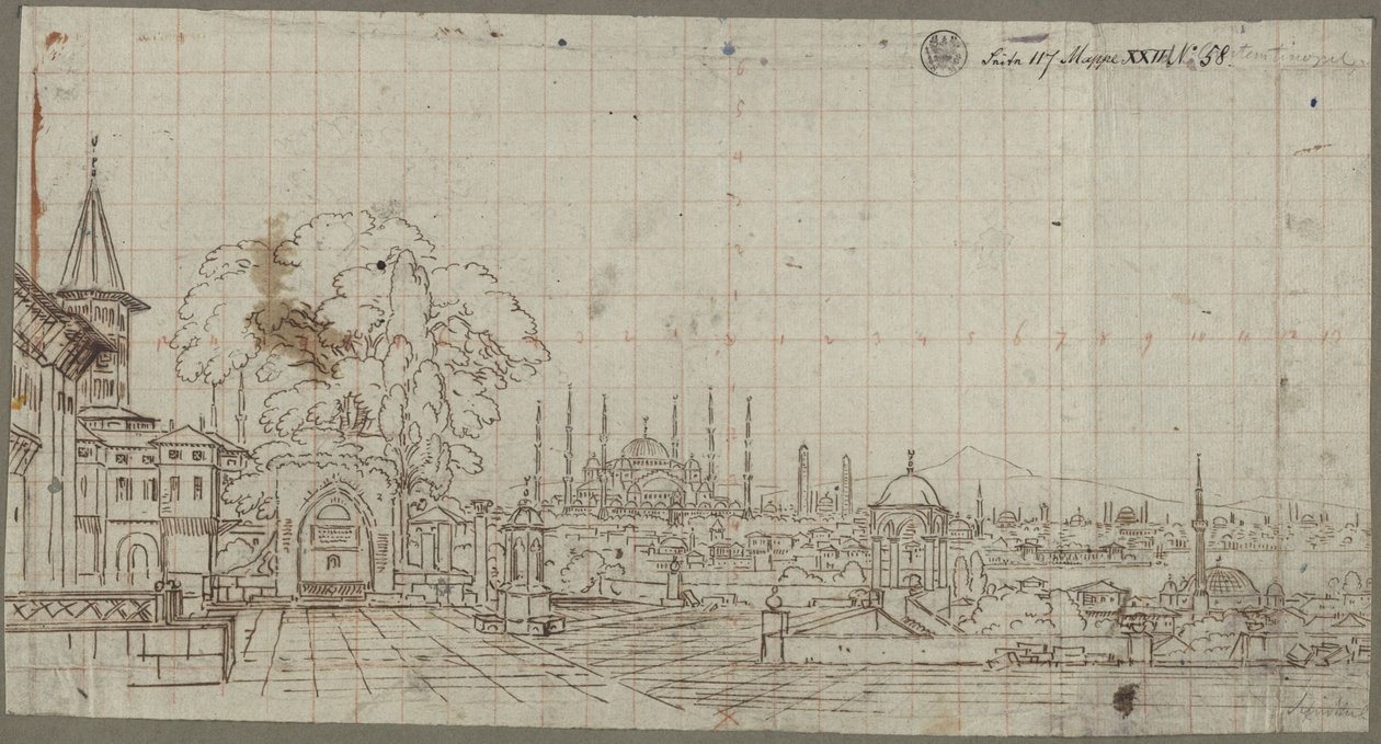 Veduta di Costantinopoli da Karl Friedrich Schinkel