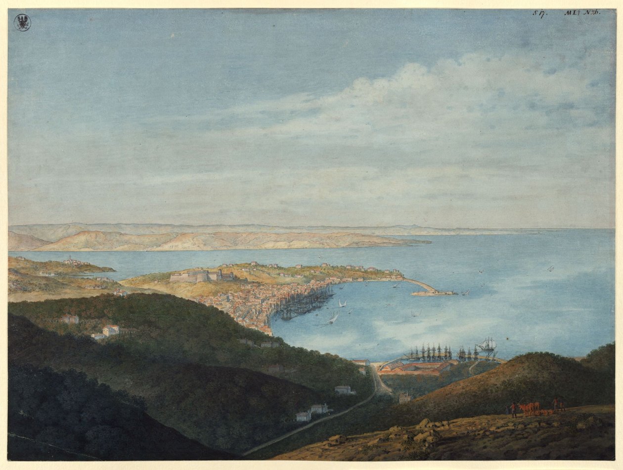 Veduta di Trieste da Karl Friedrich Schinkel