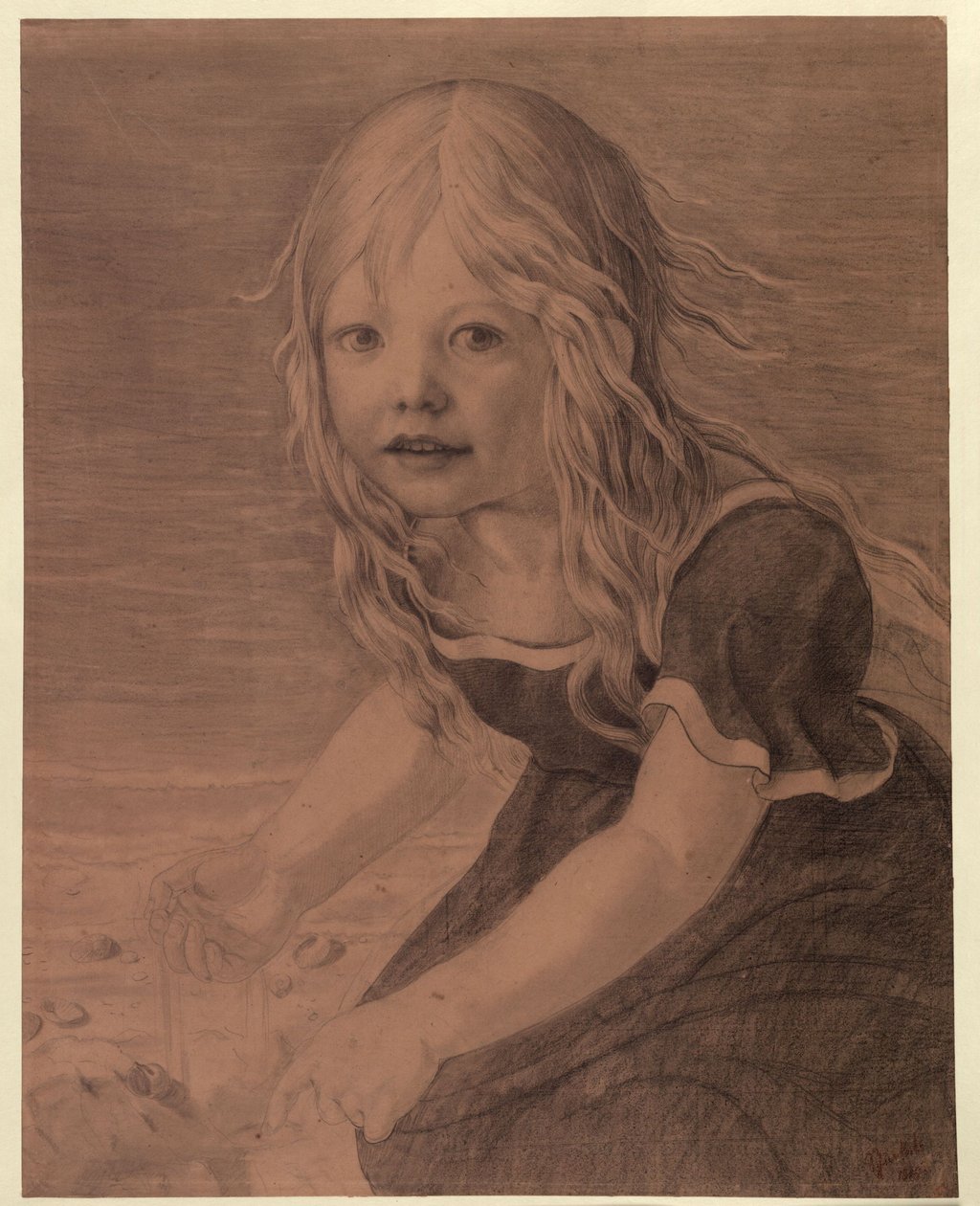 Ritratto della figlia Marie da Karl Friedrich Schinkel