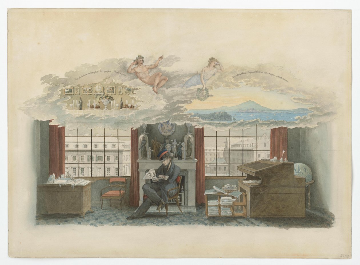 Berlino, Klosterstraße. Istituto del commercio. Beuth nella sua residenza di servizio da Karl Friedrich Schinkel