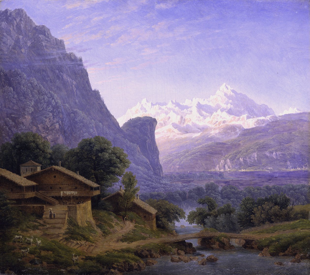 Veduta del Monte Bianco da Karl Friedrich Schinkel