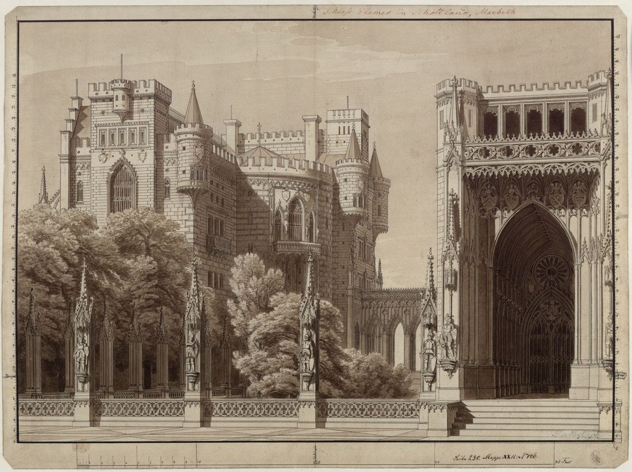 Decorazione per uso generico. Castello da Karl Friedrich Schinkel
