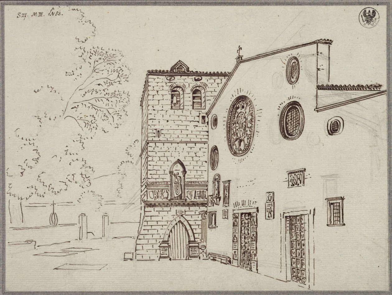 La cattedrale di San Giusto a Trieste da Karl Friedrich Schinkel