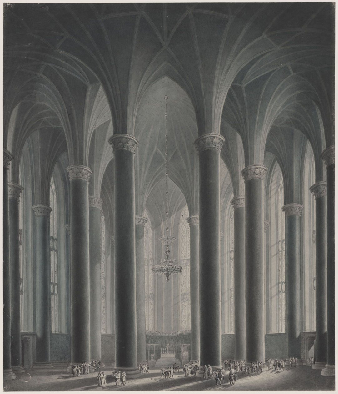 La residenza di un principe. Veduta interna da Karl Friedrich Schinkel