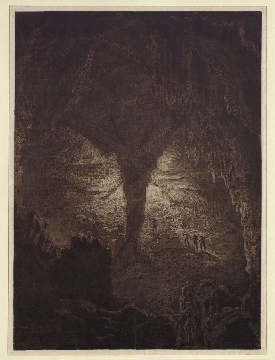 La grande grotta presso Corgniale in Carniola da Karl Friedrich Schinkel