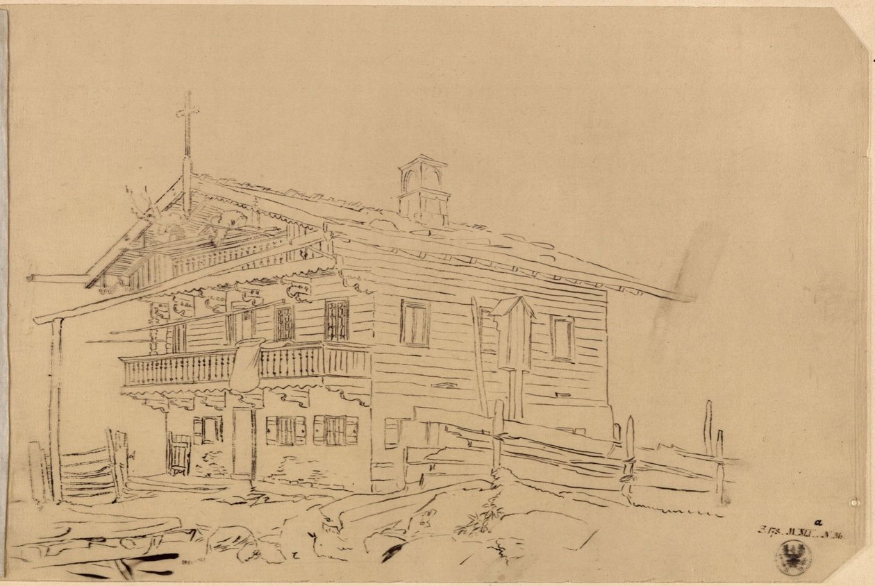 Progetto di una casa svizzera da Karl Friedrich Schinkel