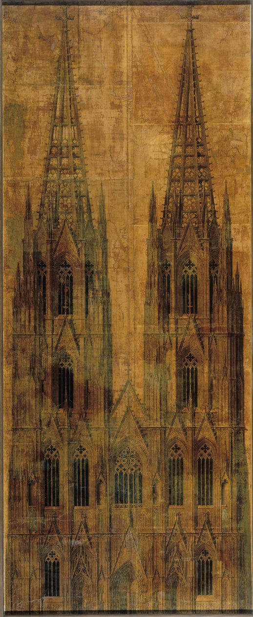 Köln. Dom. Aufriss der Westfassade da Karl Friedrich Schinkel