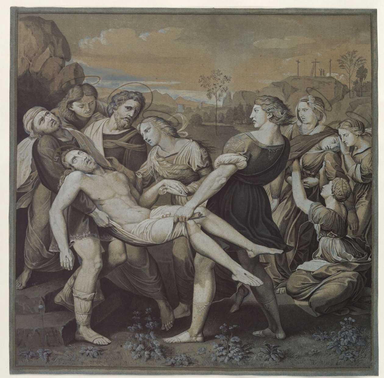 Copia del "Trasporto della salma" di Raffaello da Karl Friedrich Schinkel