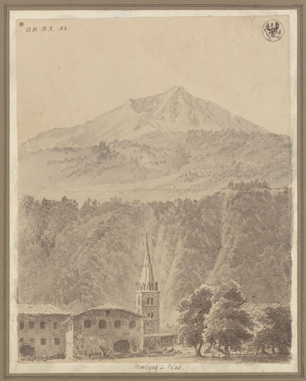Martigny, nel cantone svizzero del Vallese da Karl Friedrich Schinkel