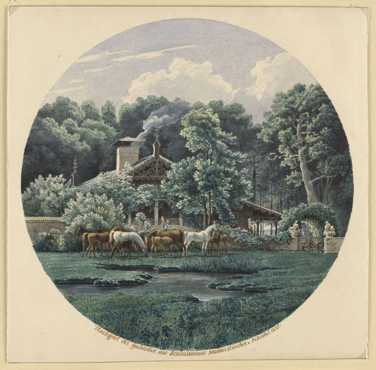 Niederschönhausen, nei pressi di Berlino. La casa estiva di Beuth da Karl Friedrich Schinkel