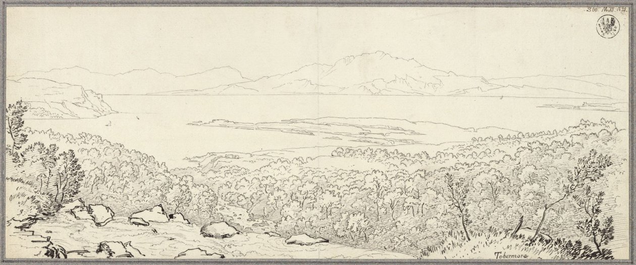 Paesaggio costiero scozzese nei pressi di Tobermory, sull’isola di Mull da Karl Friedrich Schinkel