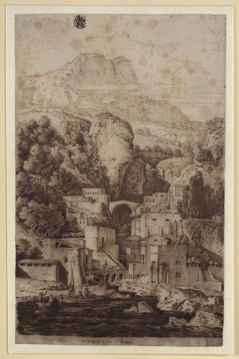"La città di Amalfi nel Golfo di Salerno" da Karl Friedrich Schinkel