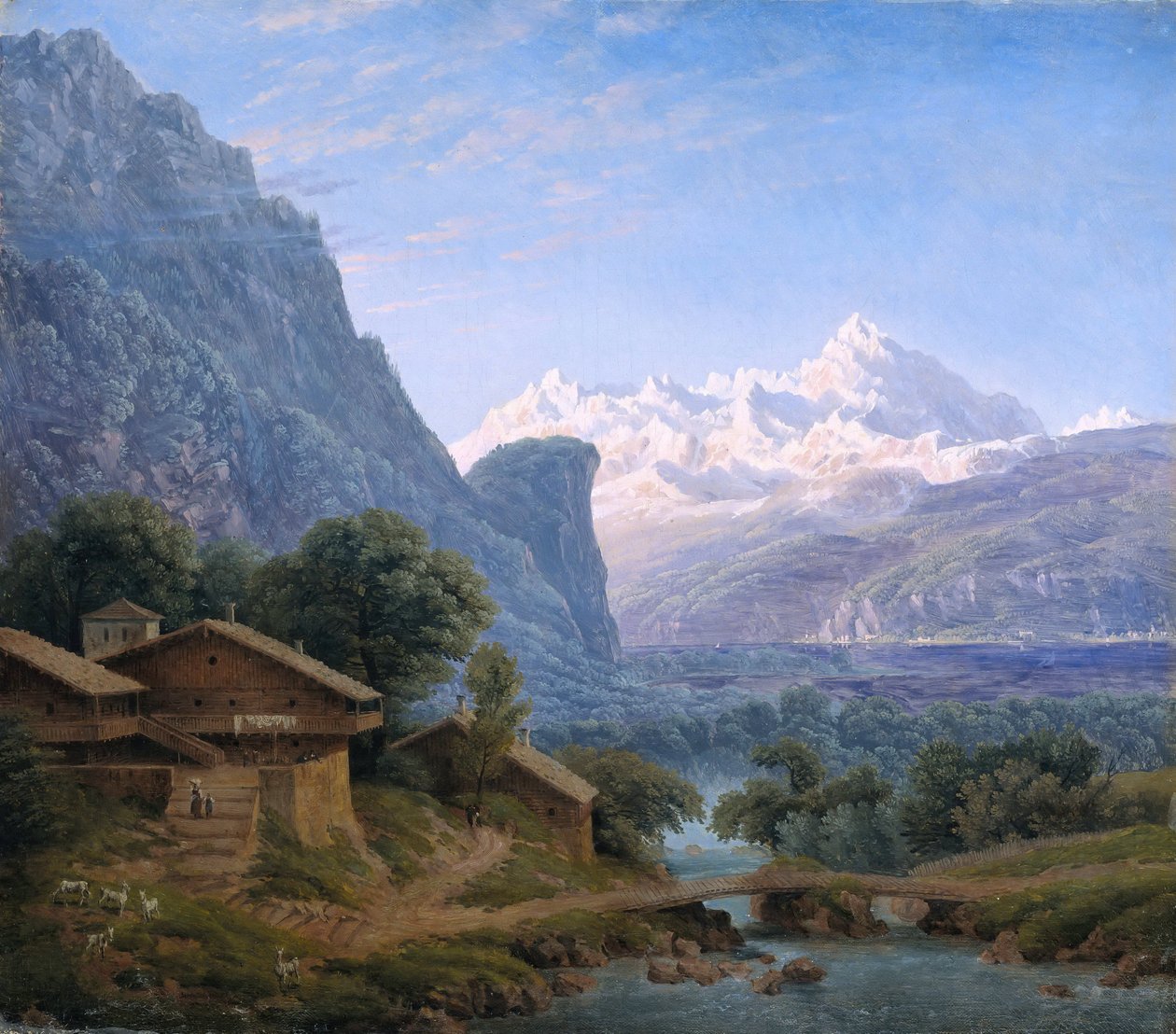 Vista del Monte Bianco da Karl Friedrich Schinkel