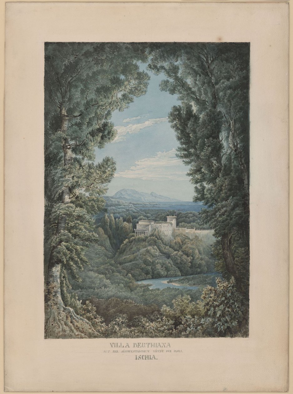 Villa Beuthiana a Ischia (futura villa di Peter Christian Wilhelm Beuth a Ischia) da Karl Friedrich Schinkel
