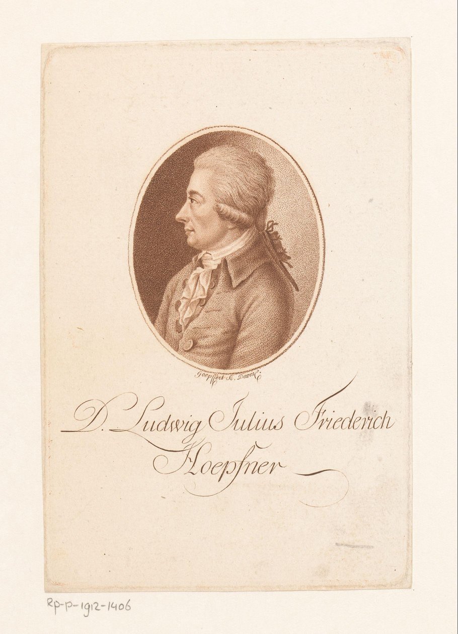 Ritratto di Ludwig Höpfner da Karl Goepfert