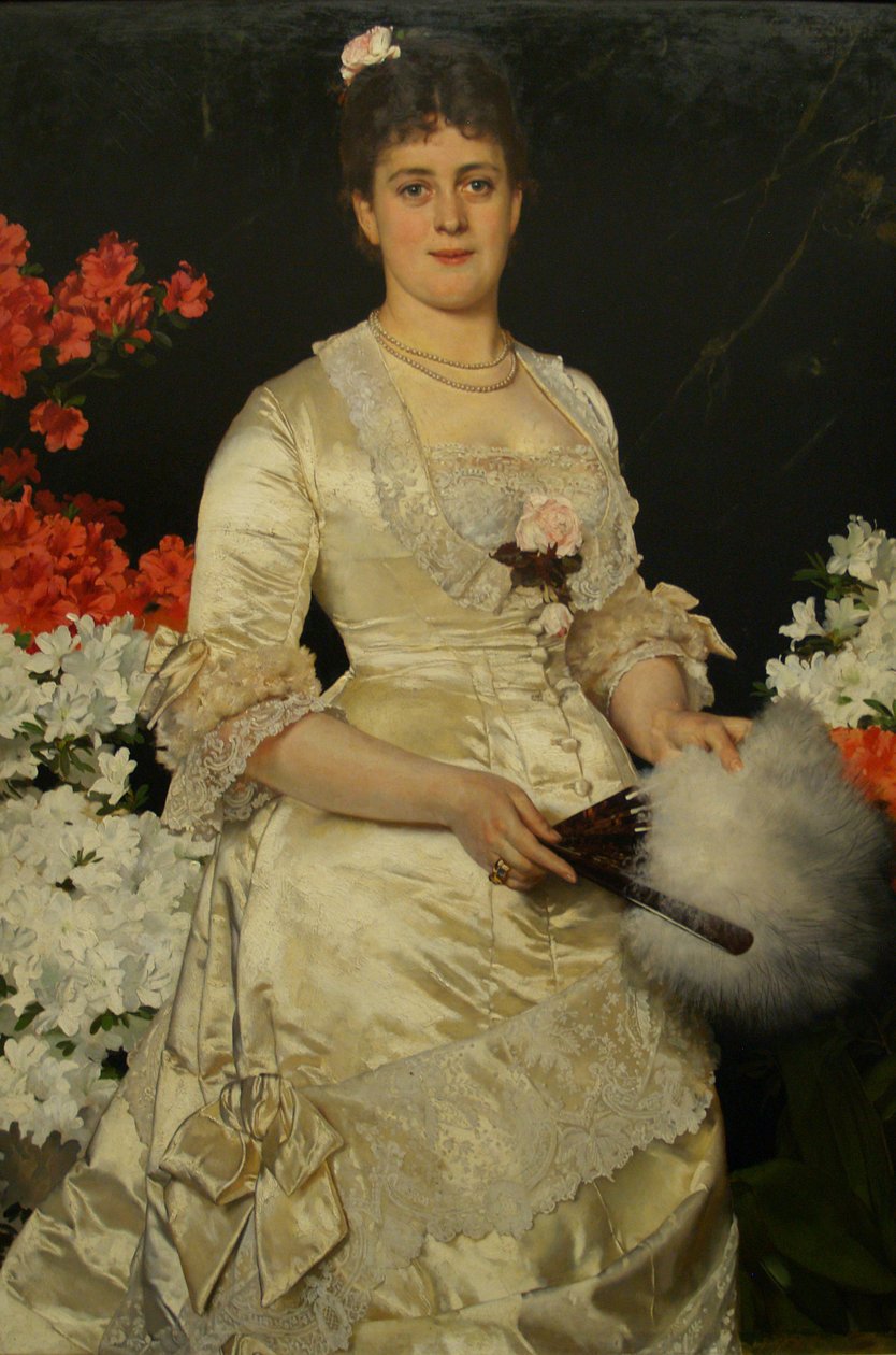 Tedesco: Frau Hedwig Woworsky, geb. Heckmann Signora Hedwig Woworsky, nata Heckmann da Karl Gussow