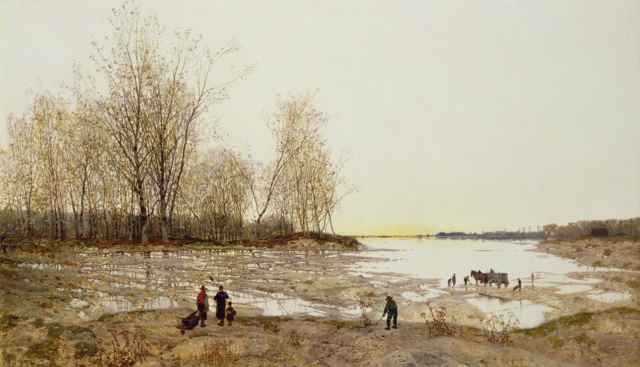 Paesaggio Boschivo Allagato, c.1875-80 da Karl Heffner