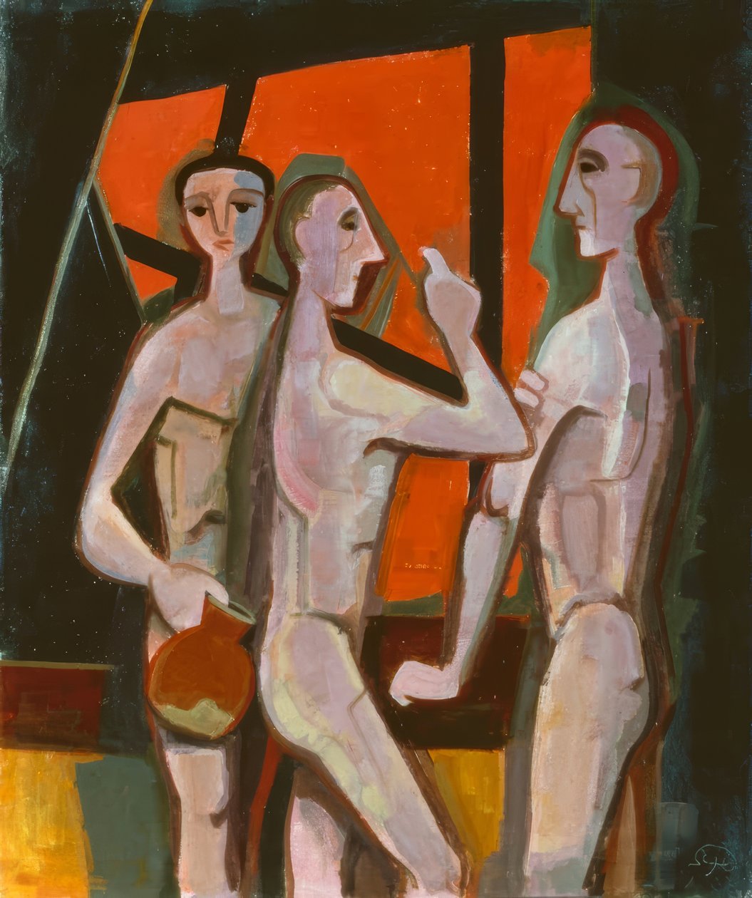 Tre uomini nella stanza da Karl Hofer