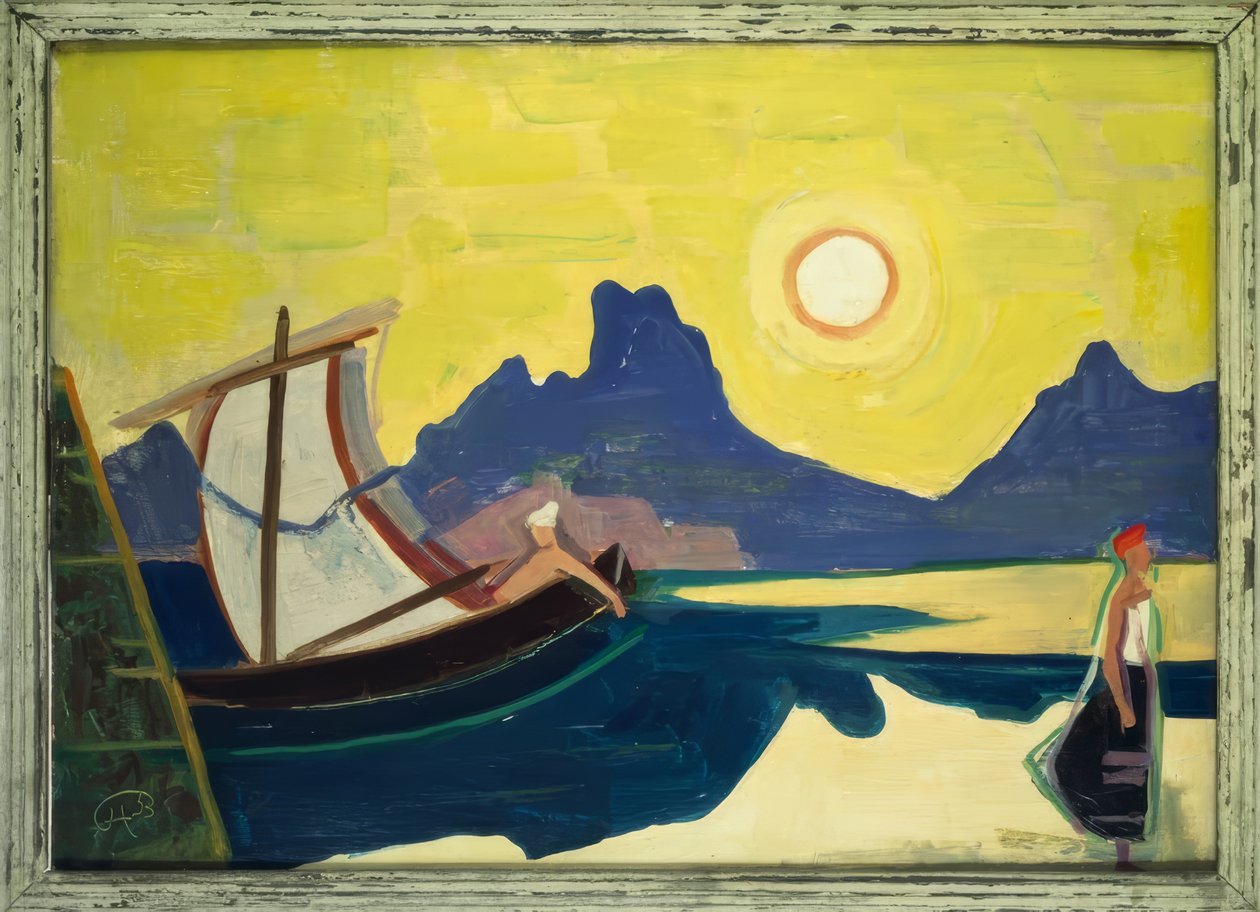 Lago e montagne da Karl Hofer