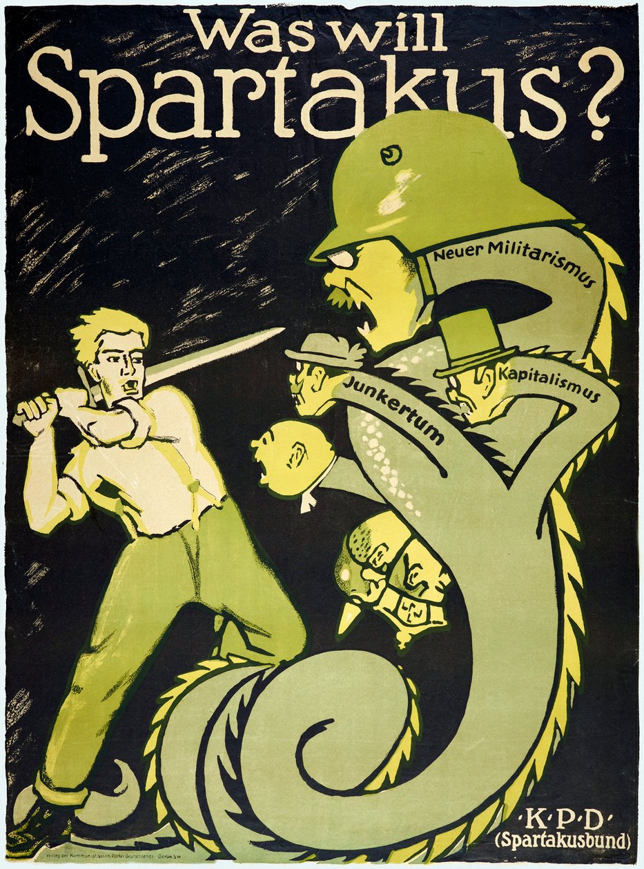 Rivoluzione tedesca 1918-1919 La Lega Spartachista (Spartakusbund) da Karl Jakob Hirsch