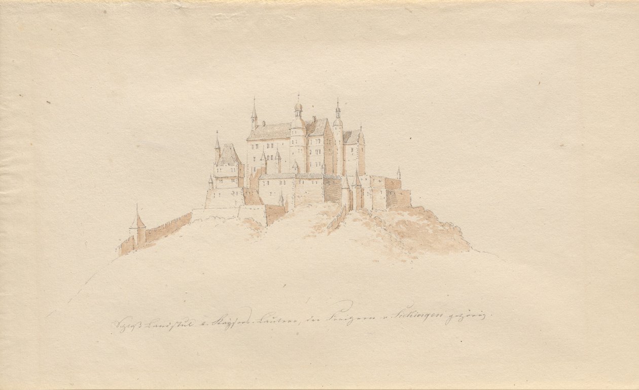 Castello di Landstuhl presso Kaiserslautern, appartenente ai principi di Sickingen da Karl Julius Von Leypold