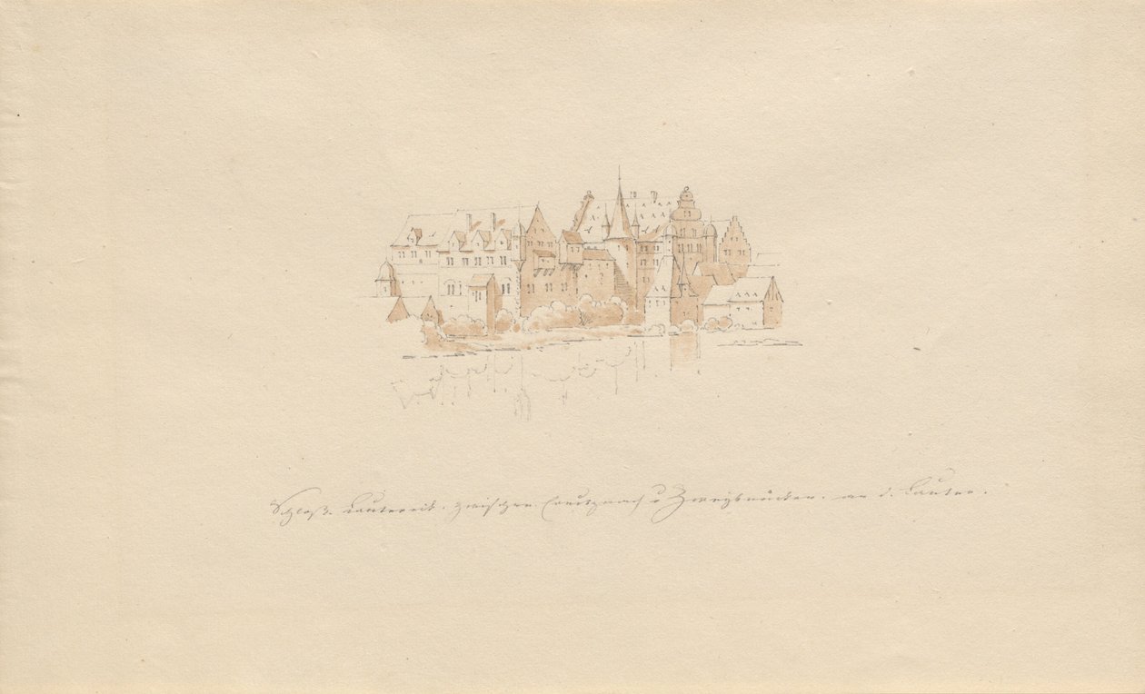 Castello Lauter tra Creutznach e Zweibrücken sulla Lauter da Karl Julius Von Leypold