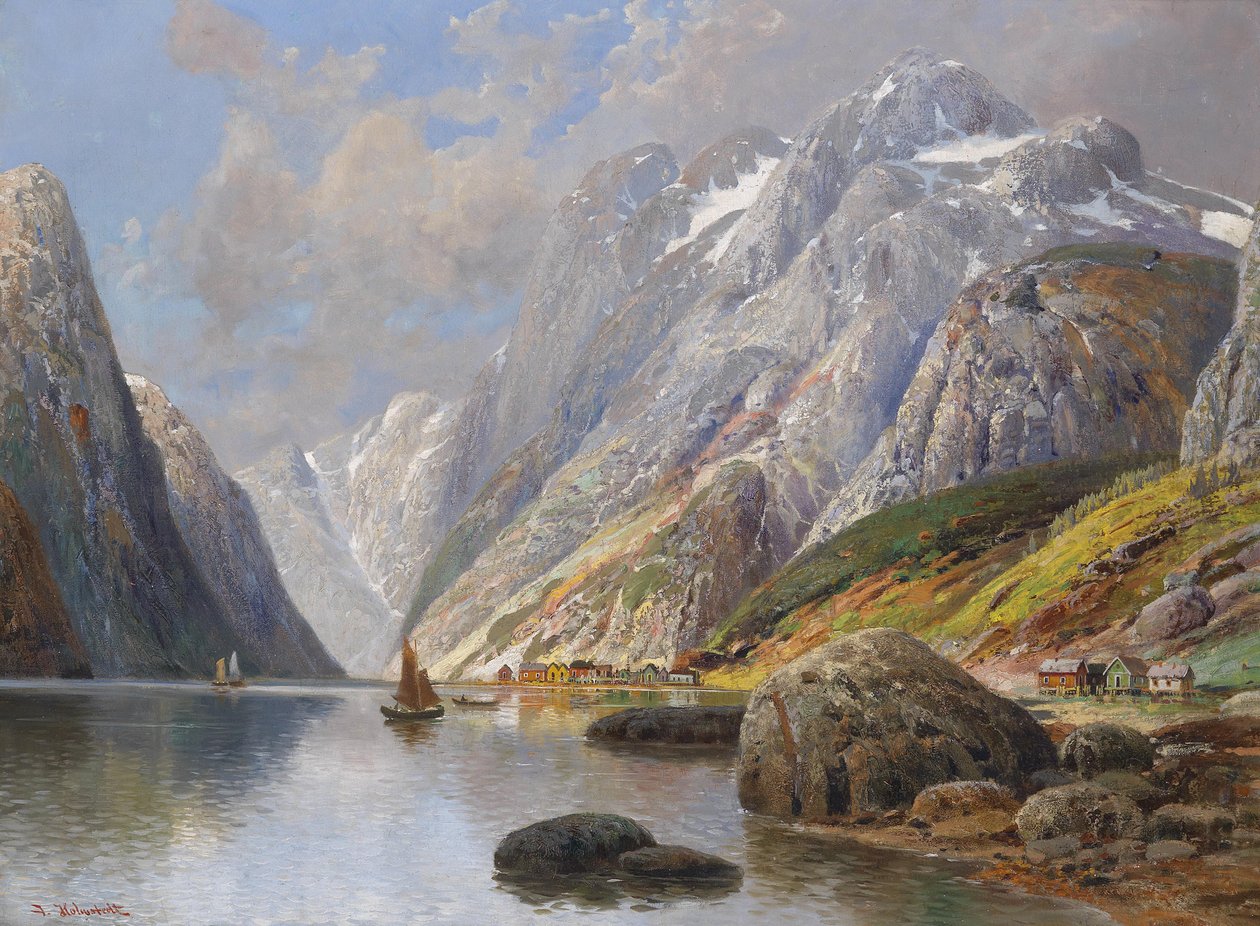 Paesaggio del fiordo da Karl Kaufmann