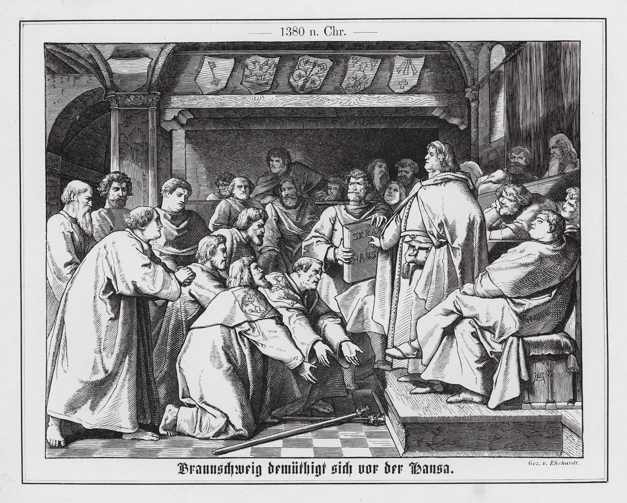 Brunswick chiede di essere riammesso nella Lega Anseatica da Karl Ludwig Adolf Ehrhardt